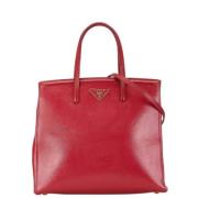 Pre-owned Leather prada-bags Prada Vintage , Red , Dames