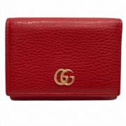 Pre-owned Leather wallets Gucci Vintage , Red , Dames