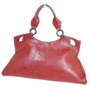 Pre-owned Leather handbags Cartier Vintage , Red , Dames