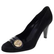 Pre-owned Suede heels Gucci Vintage , Black , Dames