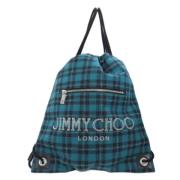 Pre-owned Canvas backpacks Jimmy Choo Pre-owned , Green , Dames