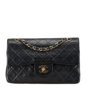 Pre-owned Leather chanel-bags Chanel Vintage , Black , Dames