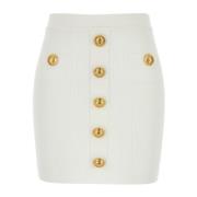 Stijlvolle Gonna voor Trendy Vrouwen Balmain , White , Dames