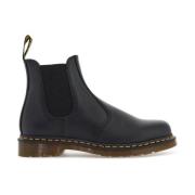 Klassieke Chelsea Leren Enkellaarzen Dr. Martens , Black , Heren