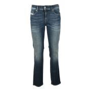 Katoenmix Slim Fit Jeans Diesel , Blue , Dames