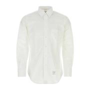 Witte Popeline Overhemd Thom Browne , White , Heren