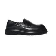 Zwarte leren Kingsley mocassin schoen Guglielmo Rotta , Black , Dames