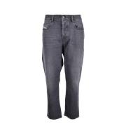 Moderne Grijze Heren Jeans Diesel , Gray , Heren