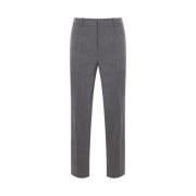 Grijze Slim-Fit Wollen Broek Jil Sander , Gray , Heren