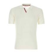 Ivoor Katoenen Polo Shirt met Tipping Orlebar Brown , Beige , Heren