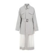 Nude Trenchcoat Moderne Stijl Maison Margiela , Gray , Dames