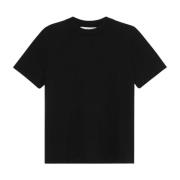 Merino wol zwart T-shirt Róhe , Black , Dames