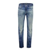 Blauwe Denim Jeans Cast Iron , Blue , Heren