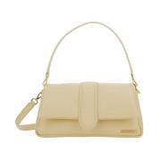 Witte Leren Flap Tas Jacquemus , White , Dames