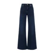 Stretch Denim Lotta Jeans 7 For All Mankind , Blue , Dames