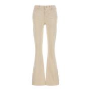 Jeans Flare 7 For All Mankind , Beige , Dames