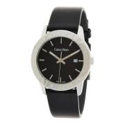 Kwarts Horloge met Gedurfd Ontwerp Calvin Klein , Black , Dames