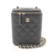 Pre-owned Leather chanel-bags Chanel Vintage , Black , Dames