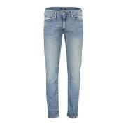 Blauwe slim fit denim jeans Polo Ralph Lauren , Blue , Heren