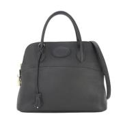 Pre-owned Leather handbags Hermès Vintage , Black , Dames