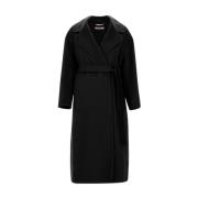 Wollen Manuele Jas Max Mara , Black , Dames