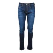 Klassieke Denim Jeans met Stretchstof Diesel , Blue , Heren