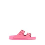 Roze Leren Avantgarde Slippers Birkenstock , Pink , Heren