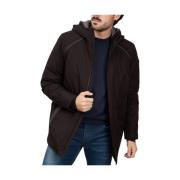 Xled Parka Jas Geox , Black , Heren