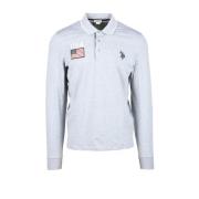 Lichtgrijze Herenshirt U.s. Polo Assn. , Gray , Heren