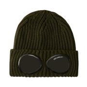 Merino Wool Goggle Beanie C.p. Company , Green , Heren