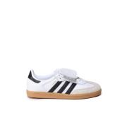 Witte Sneakers met Leren Bovenwerk Adidas Originals , White , Dames