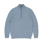 Blauwe Pullover Lt Clifden Half Zip Butcher of Blue , Blue , Heren