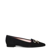 Suède accessoire schoenen Pretty Ballerinas , Black , Dames