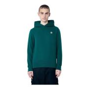 Katoenen Fleece Hoodie Moncler , Green , Heren