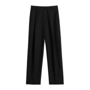 Zwarte Geplooide Broek TotêMe , Black , Dames