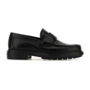 Klassieke zwarte leren loafers Salvatore Ferragamo , Black , Heren