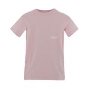 Cotton Logo T-Shirt Balenciaga , Pink , Dames