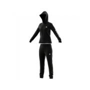 Zwart Hoodie Sweatpants Set Adidas , Black , Dames