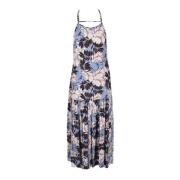 Maxi Jurk Weili Zheng , Blue , Dames