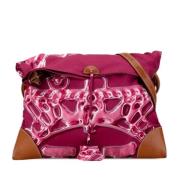 Pre-owned Leather crossbody-bags Hermès Vintage , Pink , Dames