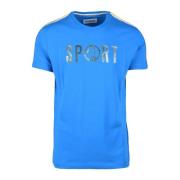 Katoenen T-shirt Bikkembergs , Blue , Heren