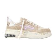 Beige Suede Sneakers Draked 367 Premiata , Beige , Dames