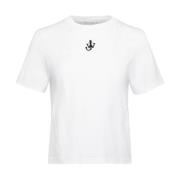 Witte Crew Neck T-shirts en Polos JW Anderson , White , Dames