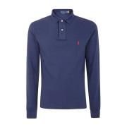 Navy Gebreide Trui met Lange Mouwen Polo Ralph Lauren , Blue , Heren