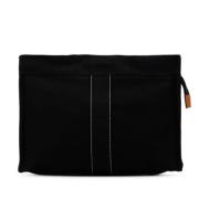 Pre-owned Canvas clutches Hermès Vintage , Black , Dames