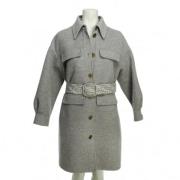 Pre-owned Wool outerwear Fendi Vintage , Gray , Dames