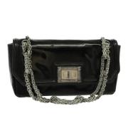 Pre-owned Leather chanel-bags Chanel Vintage , Black , Dames