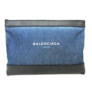 Pre-owned Canvas clutches Balenciaga Vintage , Blue , Heren