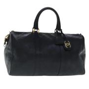 Pre-owned Leather chanel-bags Chanel Vintage , Black , Dames