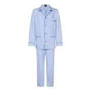 Blauw Gestreept Pyjamaset Brioni , Blue , Heren